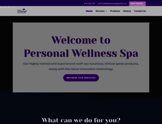 personalwellnessspa.net screenshot