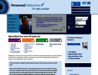 personnelselection.co.uk screenshot
