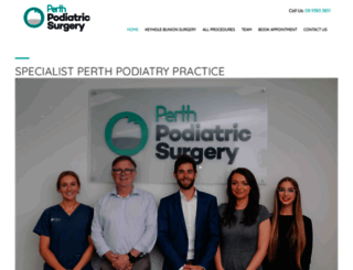 perthpodiatricsurgery.com screenshot