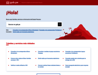 peru.gob.pe screenshot