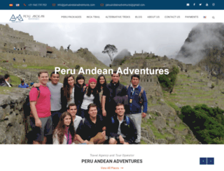 peruandeanadventures.com screenshot