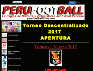 perufootball.4t.com screenshot