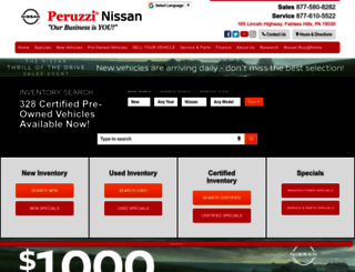 peruzzinissan.com screenshot