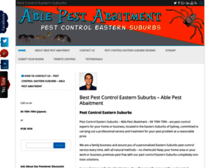 pestcontrol-easternsuburbs.com.au screenshot
