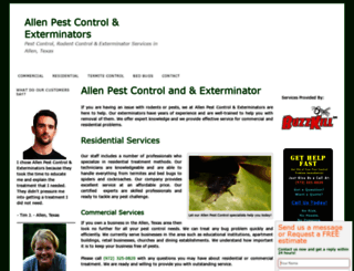 pestcontrolallen.org screenshot