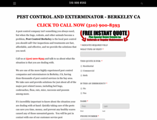 pestcontrolberkeley.com screenshot