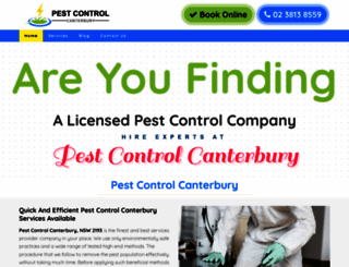 pestcontrolcanterbury.net.au screenshot