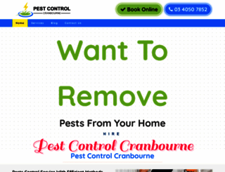 pestcontrolcranbourne.com.au screenshot