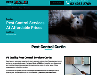 pestcontrolcurtin.com.au screenshot