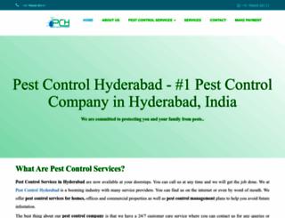 pestcontrolhyderabad.in screenshot