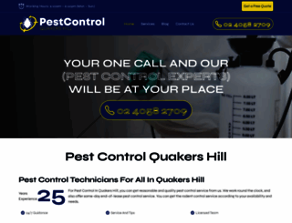 pestcontrolquakershill.com.au screenshot