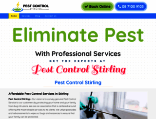 pestcontrolstirling.com.au screenshot