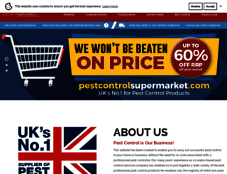 pestcontrolsupermarket.com screenshot