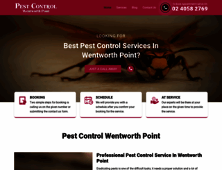 pestcontrolwentworthpoint.com.au screenshot