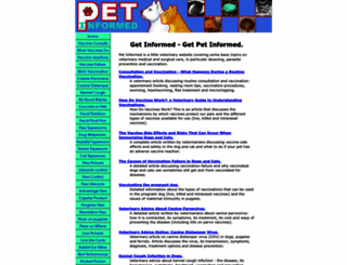 pet-informed-veterinary-advice-online.com screenshot