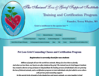 pet-loss-grief-counseling-certification.com screenshot