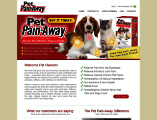 pet-pain-away.com screenshot
