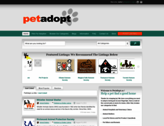 petadopt.ca screenshot