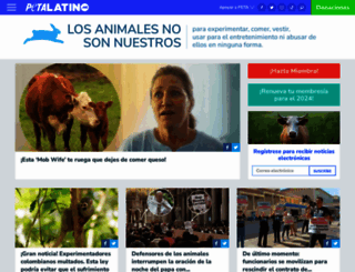 petaenespanol.com screenshot