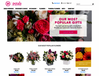 petals.co.nz screenshot