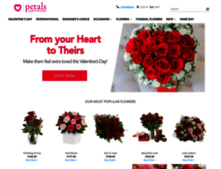 petals.com.au screenshot