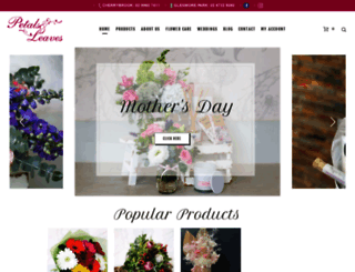 petalsandleaves.com.au screenshot
