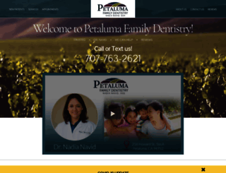 petalumafamilydentist.com screenshot