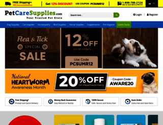 petcaresupplies.com screenshot