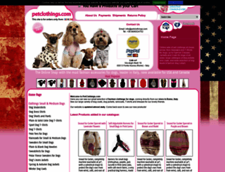 petclothings.com screenshot