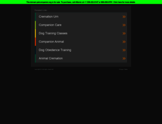 petcompanion.org screenshot