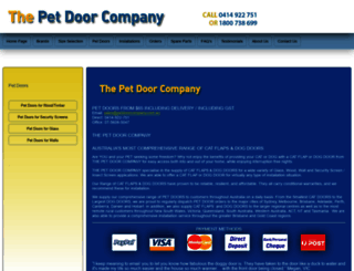 petdoorcompany.com.au screenshot