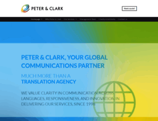 peterandclark.com screenshot