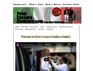 petercassaraclothiers.com screenshot