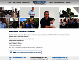 petercheales.co.za screenshot