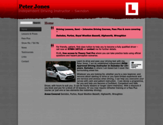 peterjones-drivingswindon.co.uk screenshot