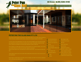 peterpanglass.net.au screenshot