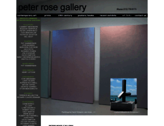 peterrosegallery.com screenshot