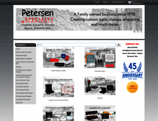 petersenspecialty.net screenshot