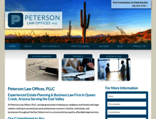 petersonazlaw.com screenshot