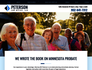 petersonlawoffice.com screenshot