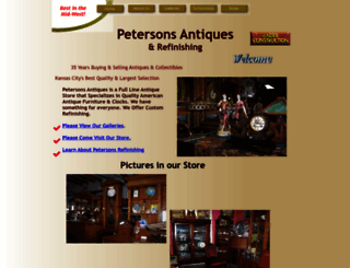 petersonsantiques.com screenshot