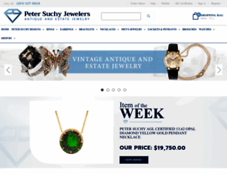 petersuchyjewelers.com screenshot