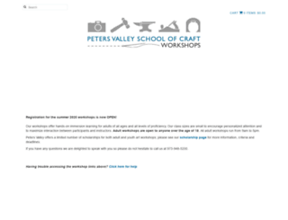 petersvalleyworkshops.bigcartel.com screenshot