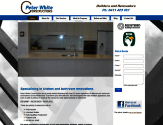 peterwhiteconstructions.com.au screenshot