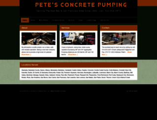 petesconcretepumping.com screenshot