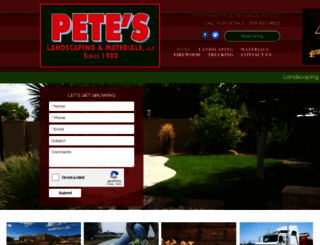 peteslandscaping.com screenshot