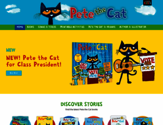 petethecatbooks.com screenshot