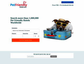 petfriendlyhotels.com screenshot