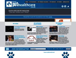 pethealthcare.co.za screenshot