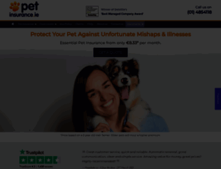 petinsurance.ie screenshot